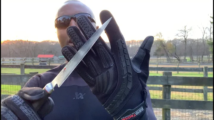 Best Search Gloves For Police - Black Cut Resistant Gloves with Impact Protection & Touch Screen