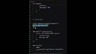 Python fastapi vs javascript express #python #javascript #fastapi #express #ai #interview #quesiton