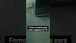 medir pulgadas del televisor correctamente! #shorts