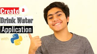 Create a Drink Water APPLICATION with Python | Easy Code | Source Code available screenshot 3