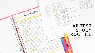 ap exam study routine ⭐ study with me