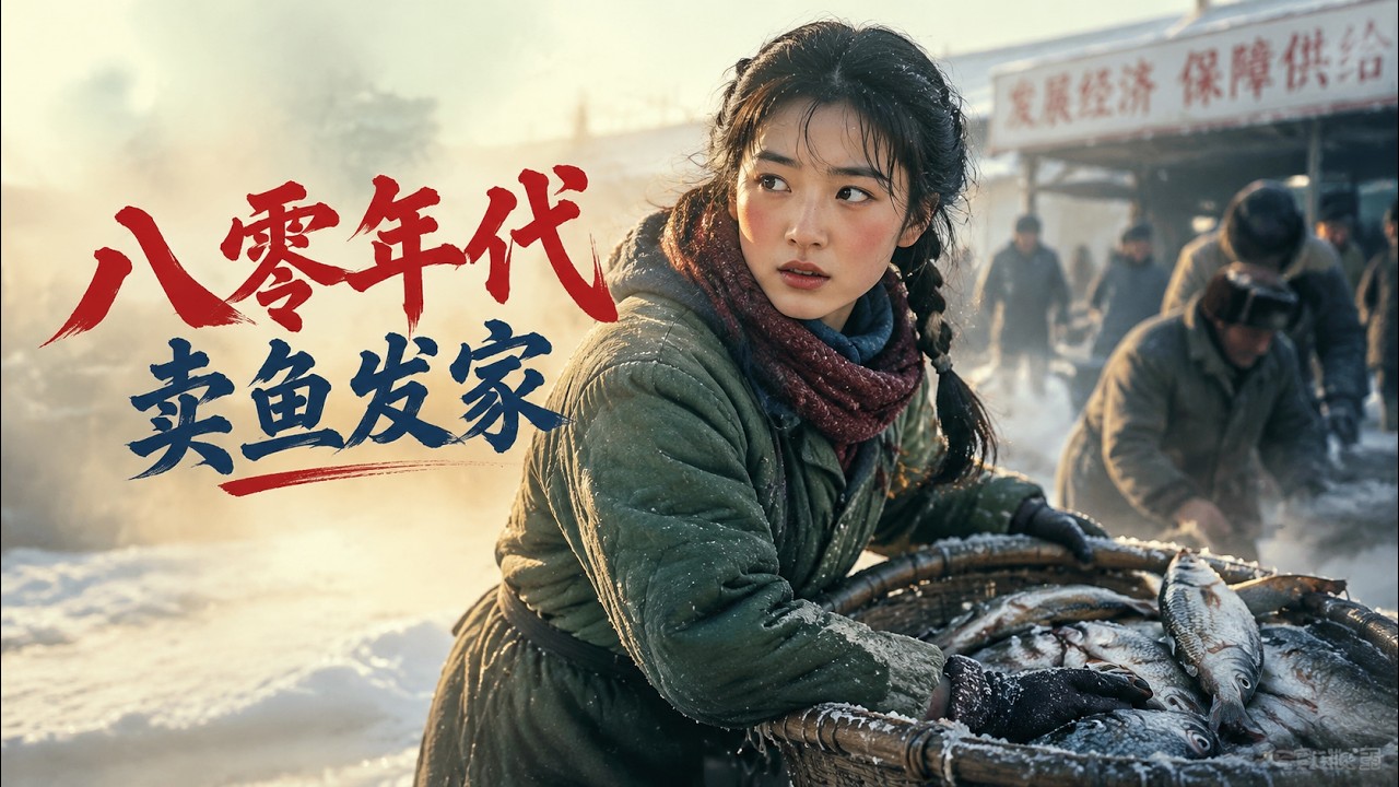 AI短劇💥《八零年代賣魚發家》 寒地冰窟求生記：棄子之痛，姐弟情深，北大荒的生死抉擇！#短劇 #短劇 #短劇全集 #甜寵 #女頻  #柑橘短劇社