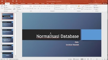 Normalisasi Database (1NF, 2NF, dan 3NF)