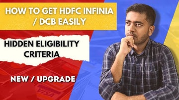 How To Get HDFC Infinia And Diners Black Credit Card Easily | Hidden Eligibility Criteria 🔥🔥🔥