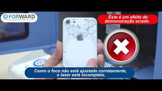 Como ajustar a distância focal corretamente   máquina de separação a laser de luz azul  FORWARD Blue