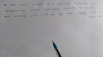 Simple harmonic oscillator solved problem