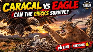 Eagle Attacks a Caracal’s Nest — Will the Chicks Survive