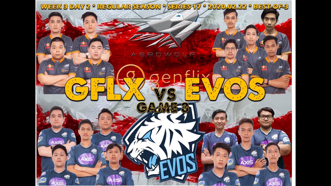 GENFLIX AEROWOLF vs EVOS LEGENDS | GAME #3 | MPL-ID S5