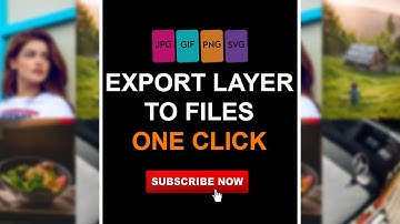 How to Export Layer File in Photoshop | One-Click | Export file as JPG, PNG, PSD
