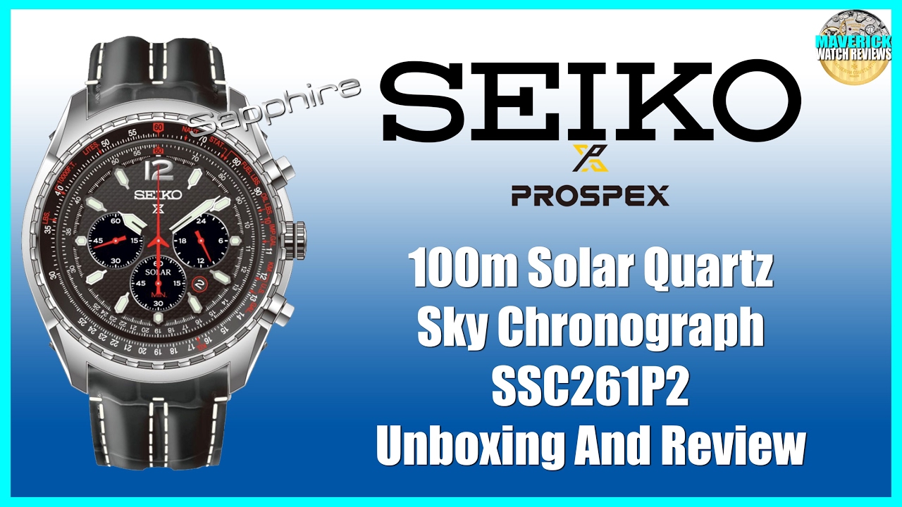 Stunner! | Seiko Prospex 100m Solar Quartz Chronograph SSC261P2 Unbox &  Review - YouTube