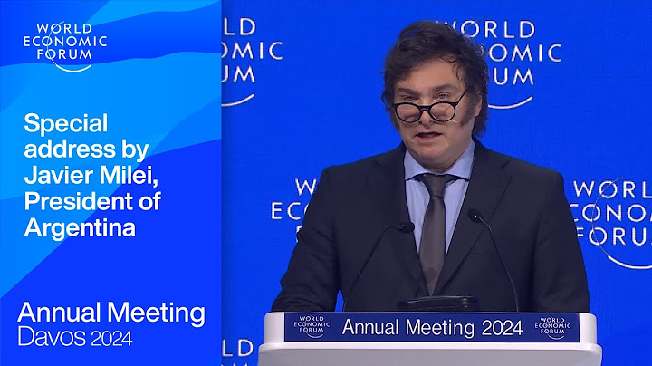 Special address by Javier Milei, President of Argentina | Davos 2024 | World Economic Forum