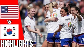 United States vs South Korea | All Goals & Highlights | Women’s Friendly | 01/06/24