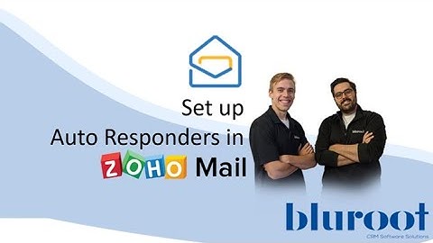 Set up Auto Responders in Zoho Mail