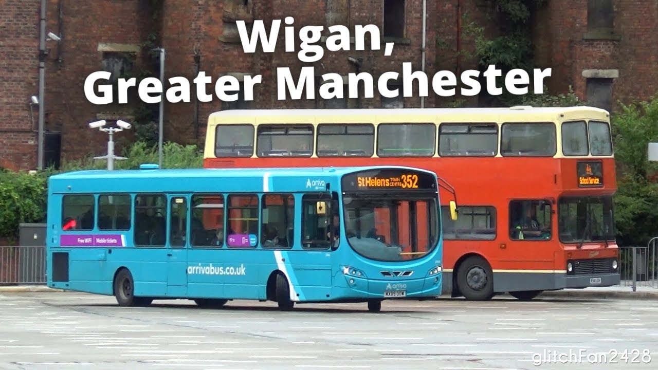 Buses at Wigan Bus Station, England 2021