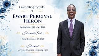 Interment Service for Ewart Percival Heron