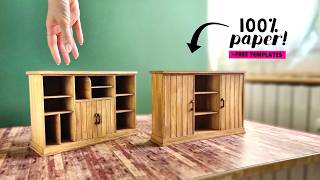 DIY Miniature Counters for Dollhouse | How to Make a Retail/Shop Counter for Barbie dolls with Paper