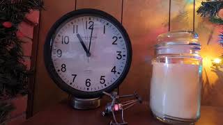 Time lapse clock and toy helicopter
