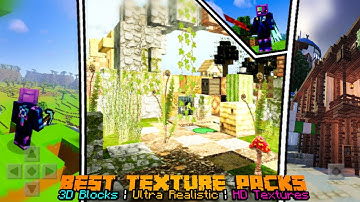 Top 5 - Best MCPE Texture Packs With Shaders For 1.16+ 2020 [3D Blocks/Items, Realistic/HD Textures]