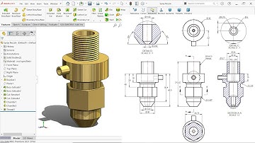 SolidWorks tutorial Spray Nozzle
