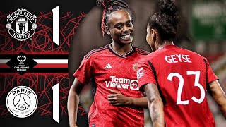 All To Play For! 👏 | Man Utd 1-1 PSG | Women’s Champions League Highlights