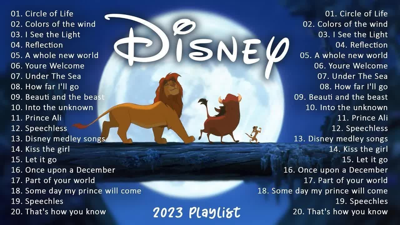 Disney Music Collection ⭐Disney Songs 2023 Relaxing music How far will ...