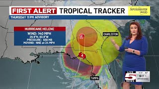 VIDEO: Hurricane Helene makes landfall as Category 4 storm