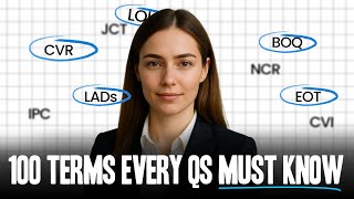 100 QUANTITY SURVEYING TERMS YOU MUST KNOW