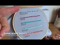 Basic embroidery stitches for beginners