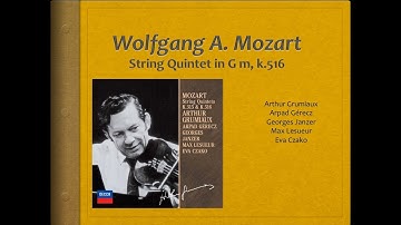 Mozart, String Quintet, K.516 - Video Score - Arthur Grumiaux