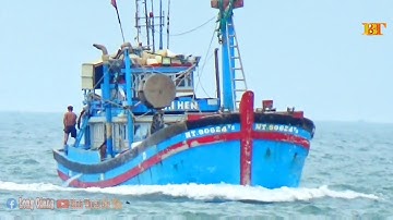 🍀 Cận Cảnh Quay Ghe Lưới Rút Ninh Thuận Về Cảng Lagi