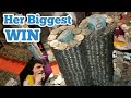 HER BIGGEST WIN YET ... Inside The High Limit Coin Pusher Jackpot WON MONEY ASMR