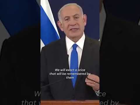 Netanyahu vows to 'finish' war with Hamas as he thanks President Biden #Shorts