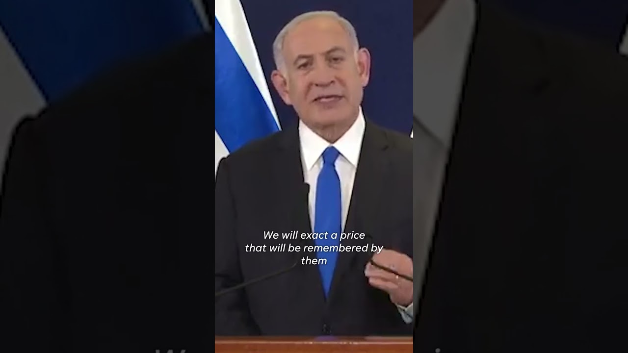 Netanyahu vows to ‘finish’ war with Hamas as he thanks President Biden #Shorts