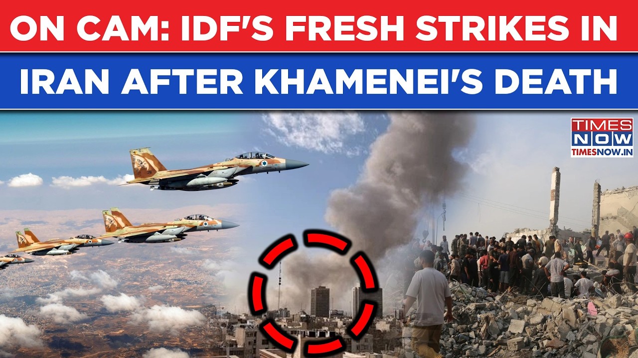 On Cam: IDF's Fresh Strikes In Iran After Khamenei's Death, Missile Launchers Hit, 30 Targets Bombed