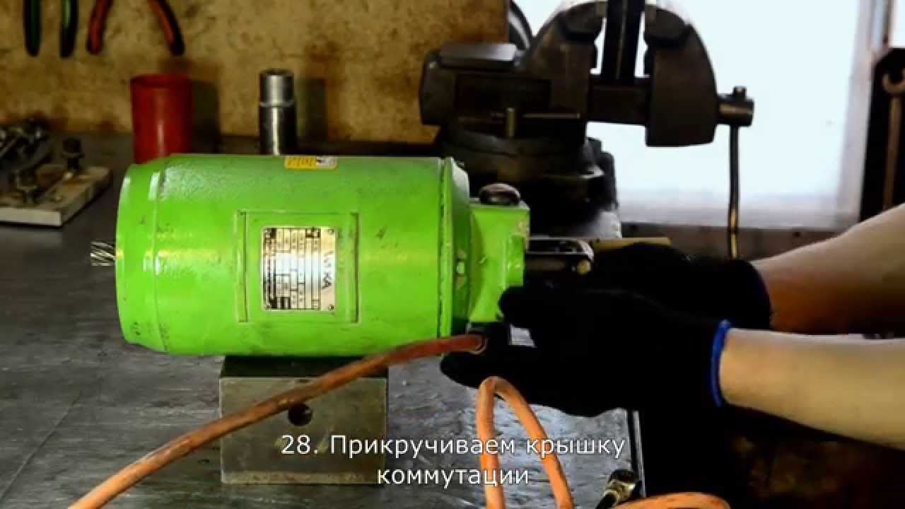 Ремонт двигателя WEKA DK 52 для алмазного бурения - YouTube