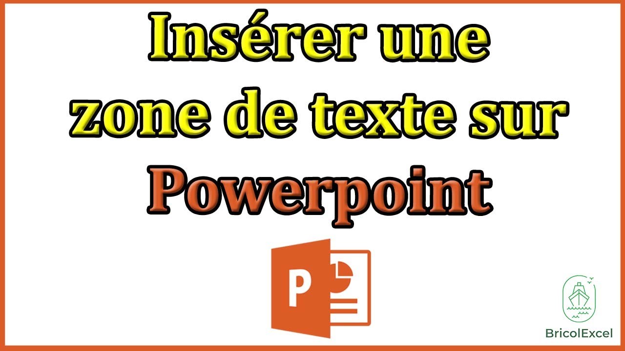 Comment insérer une zone de texte sur powerpoint - YouTube