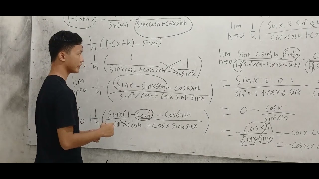 Pembuktian turunan cosec x xii mipa 5 kelompok 5 youtube