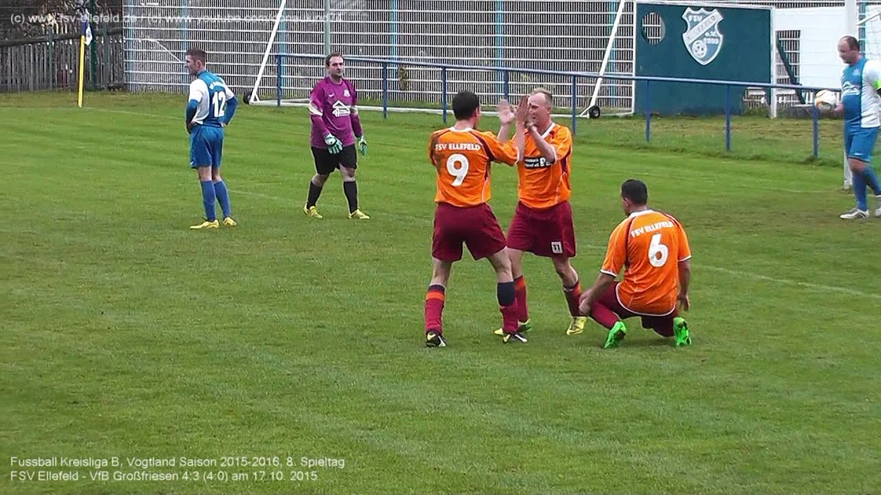 FSV Ellefeld - VfB Großfriesen 4:3 (4:0), Kreisliga B Vogtland 2015-2016 am 17.10.2015