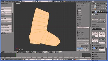 Blender 2.6 Tutorial Making a Low Poly Model of a Character - Making a Boot (Old Version)