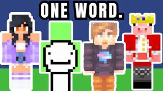 One Word For Every Minecraft YouTuber with Over 1 Million Subscribers