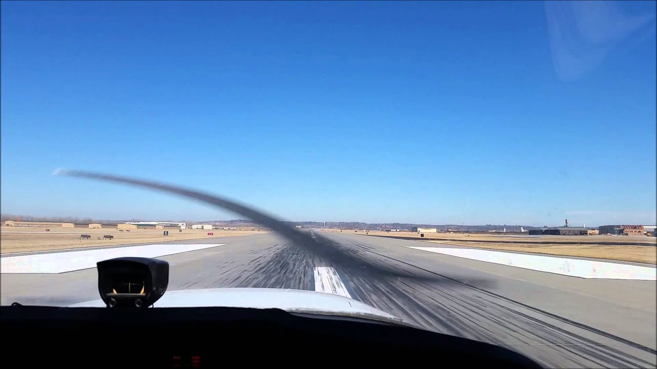 Taking off from Charles B Wheeler Downtown Airport MKC in N734PE YouTube