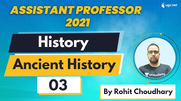 04:00 PM - RPSC Assistant Professor 2021 | History by Rohit Choudhary | Ancient History