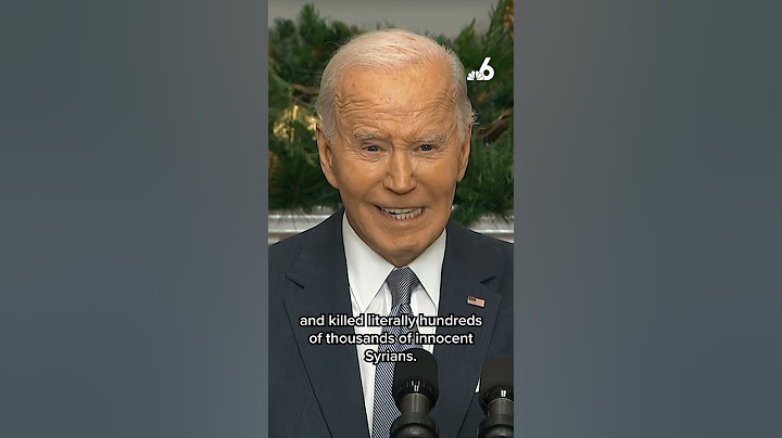 A 'fundamental act of justice': Biden on Assad's fall in Syria