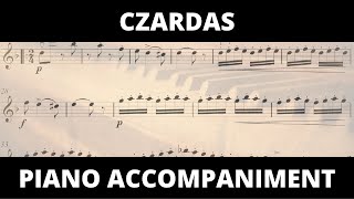 Czardas, Piano accompaniment, for violin solo