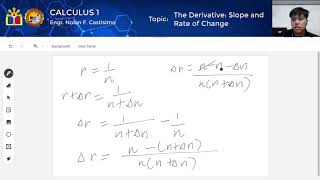 The Derivative, Slope and Rate of Change - Calculus 1 Module 4 Example 2
