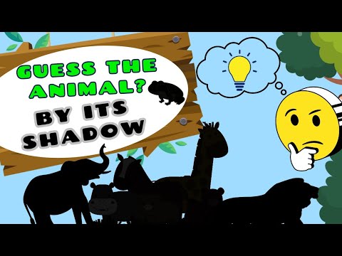 Guess the Animal by Its Shadow 🐾 | Fun Animal Sounds for Kids | Learn ...