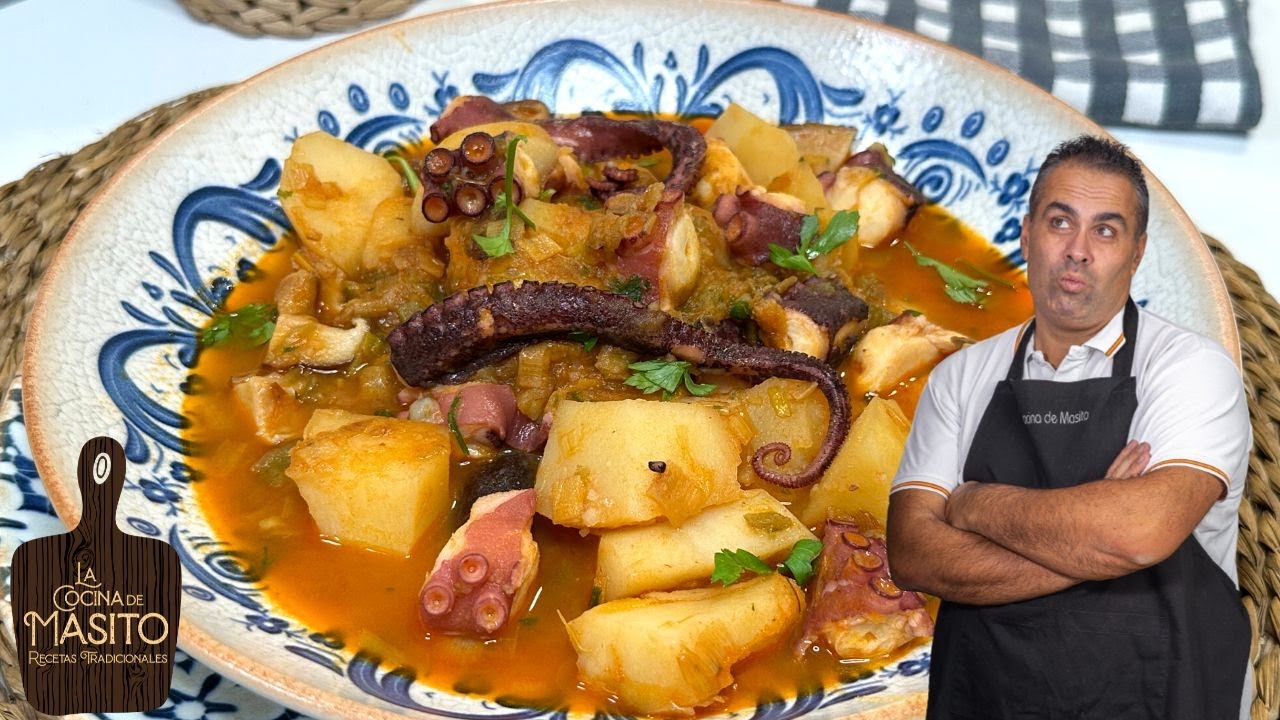 PATATAS guisadas con PULPO todo un CLASICO que NUNCA FALLA