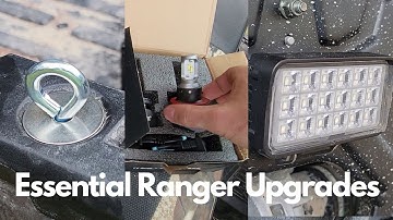 Polaris Ranger 1000 Accessories and Upgrades: LED Headlights + Bed Tie Downs + LED Reverse Light