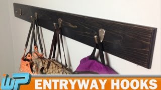 In this video, I show you how to make entryway hooks. This is a simple and easy DIY project. I spent less than $20 on the wood ...