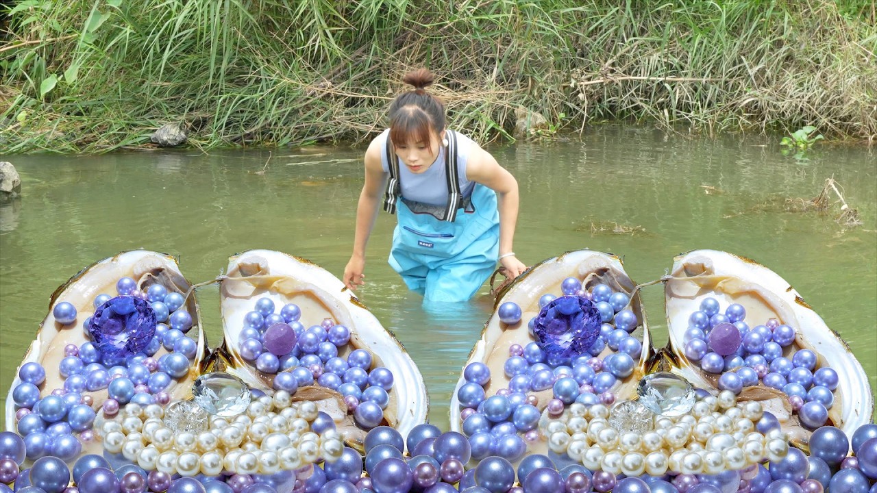 😲😲 From Mud to Millions: Girl’s Shocking Find in Giant Clam Changes Her Life Overnight!